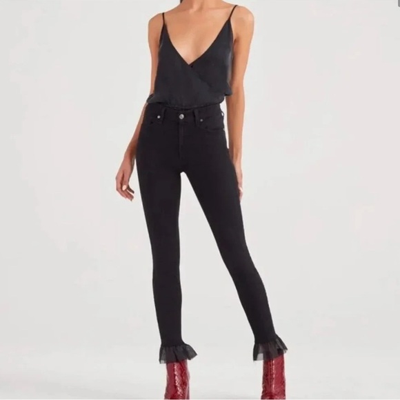 7 For All Mankind Black Ankle Cropped Jeans - Picture 11 of 11